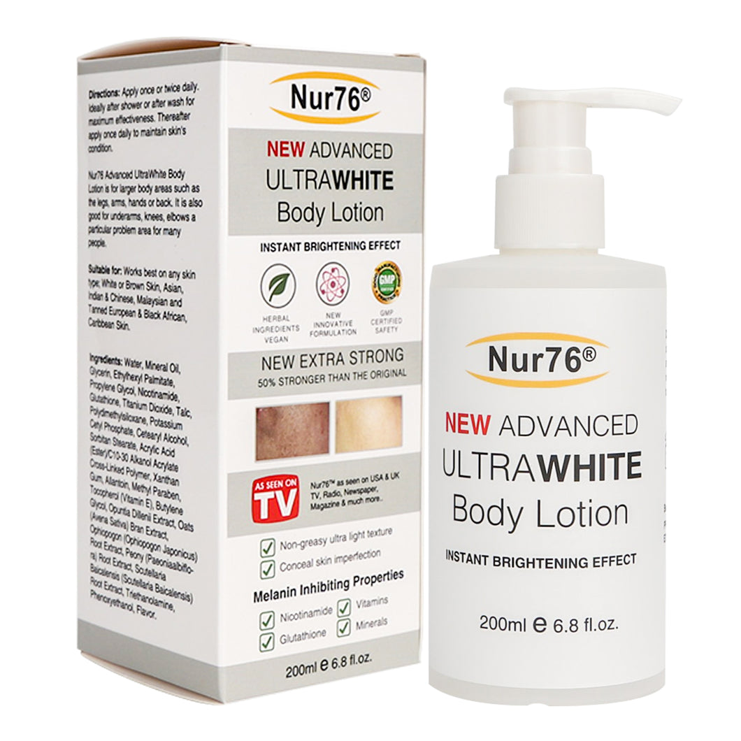NEW Nur76 Advanced ULTRAWHITE Body Lotion with instant BRIGHTENING effect - product code: CJ01