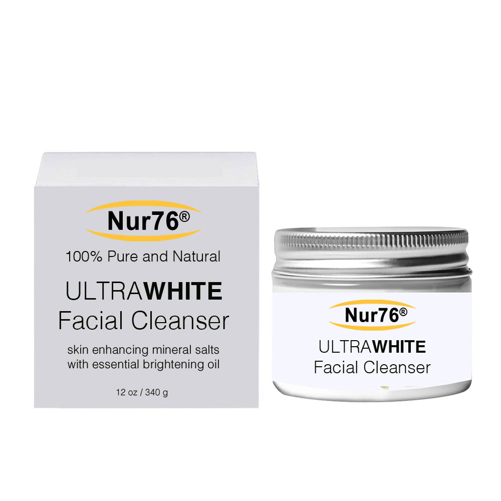 Nur76 ULTRAWHITE Facial Cleanser - Deep exfoliator with skin lightening extract.
