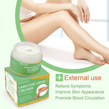 Load image into Gallery viewer, Vein Cream Red Blood Streaks Repair Earthworm Leg Bruises Bulge Relief Pain Safflower Skin care lotion Varicose Cream
