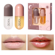 Load image into Gallery viewer, Day Night Instant Volume Lip Plumper Oil Clear Lasting Nourishing Repairing Reduce Lip Fine Line Care Lip Beauty Cosmetic

